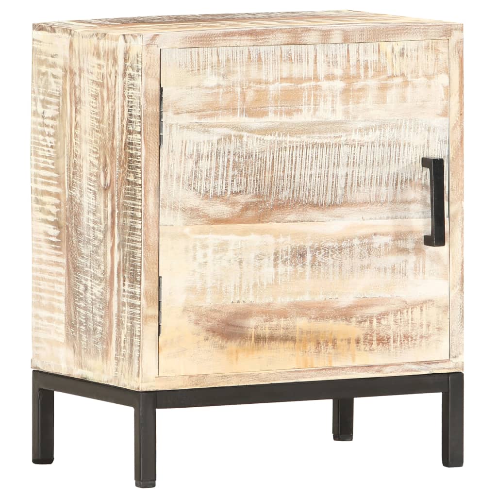 Comodino 40x30x50 cm in Legno Massello di Acacia - homemem39