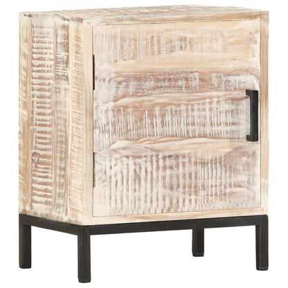 Comodino 40x30x50 cm in Legno Massello di Acacia - homemem39