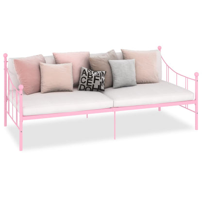 Telaio Divano Letto Rosa in Metallo 90x200 cm - homemem39