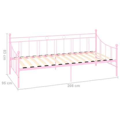 Telaio Divano Letto Rosa in Metallo 90x200 cm - homemem39
