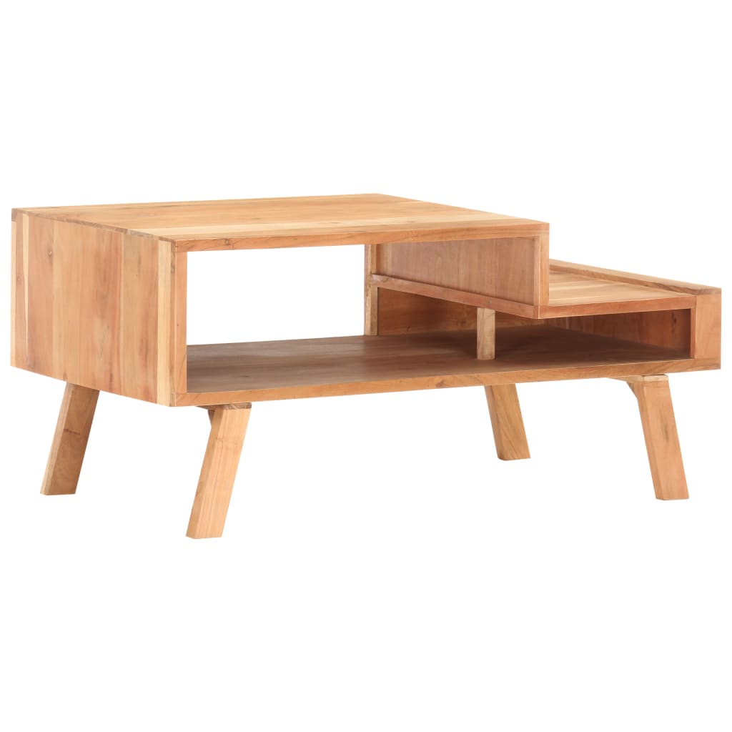 Tavolino da Caffè 100x50x45 cm in Legno Massello di Acacia - homemem39