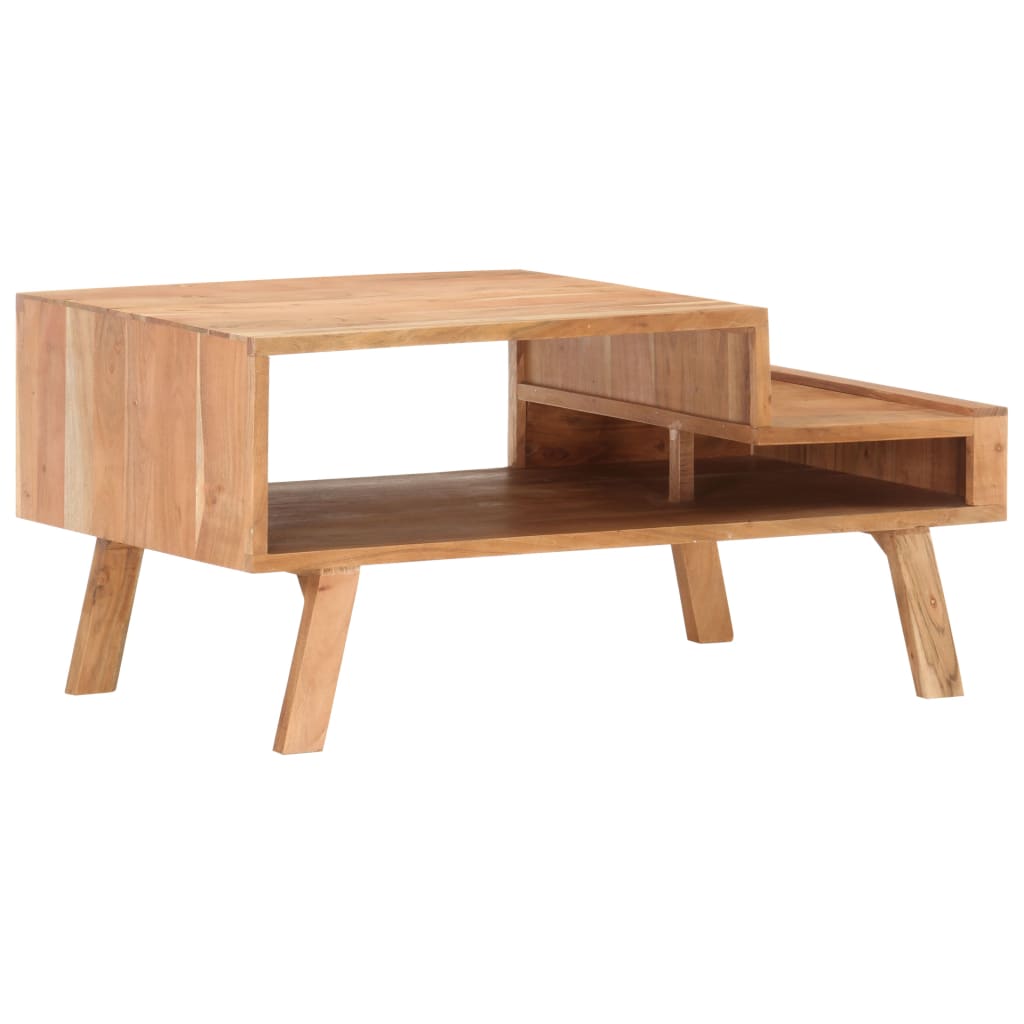 Tavolino da Caffè 100x50x45 cm in Legno Massello di Acacia - homemem39