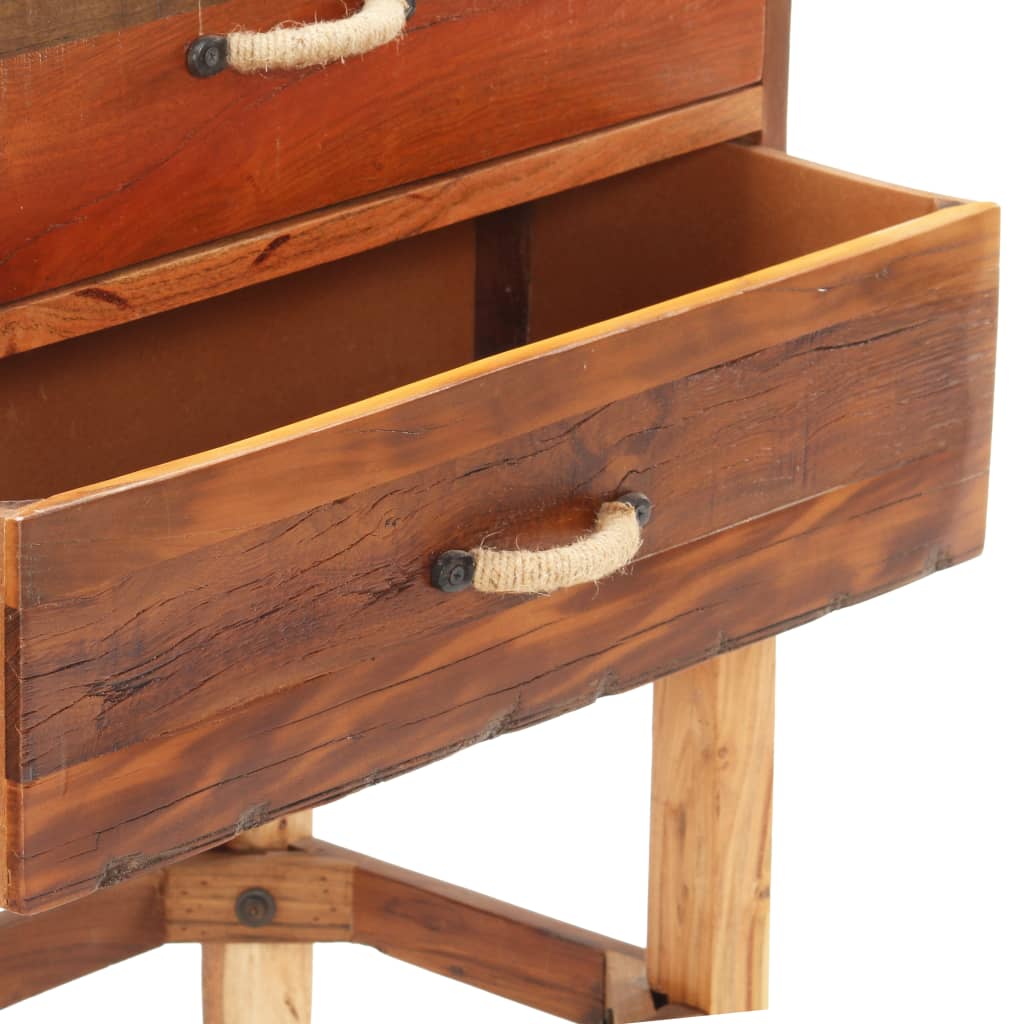 Credenza 118x30x76 cm in Legno Massello di Recupero - homemem39