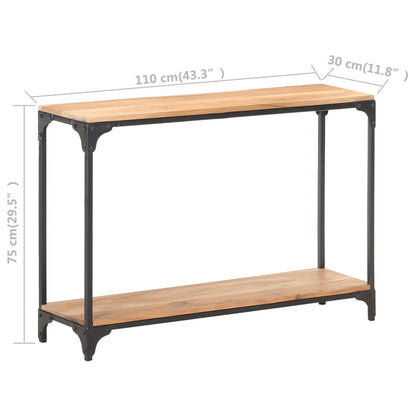 Tavolo Consolle 110x30x75 cm in Legno Massello di Acacia - homemem39