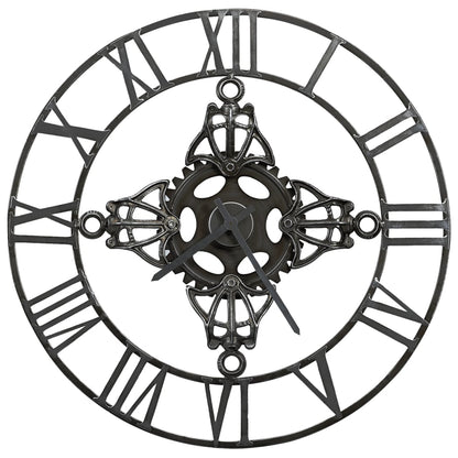 Orologio da Parete Argento 78 cm in Metallo - homemem39
