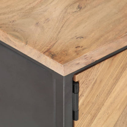 Tavolino da Salotto 90x50x35 cm in Legno Massello di Acacia - homemem39