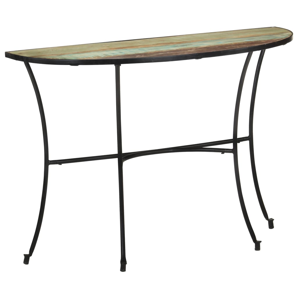 Tavolino Laterale 110x40x77 cm in Legno Massello di Recupero - homemem39