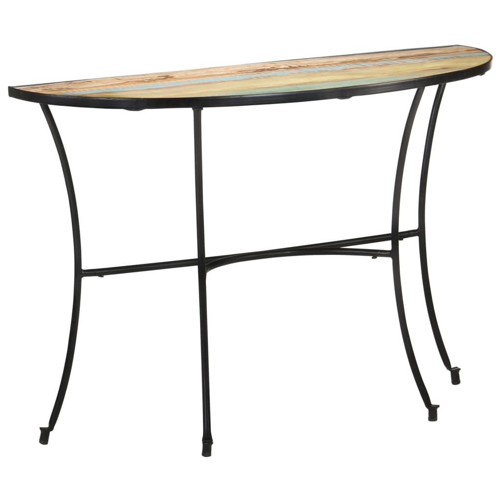 Tavolino Laterale 110x40x77 cm in Legno Massello di Recupero - homemem39