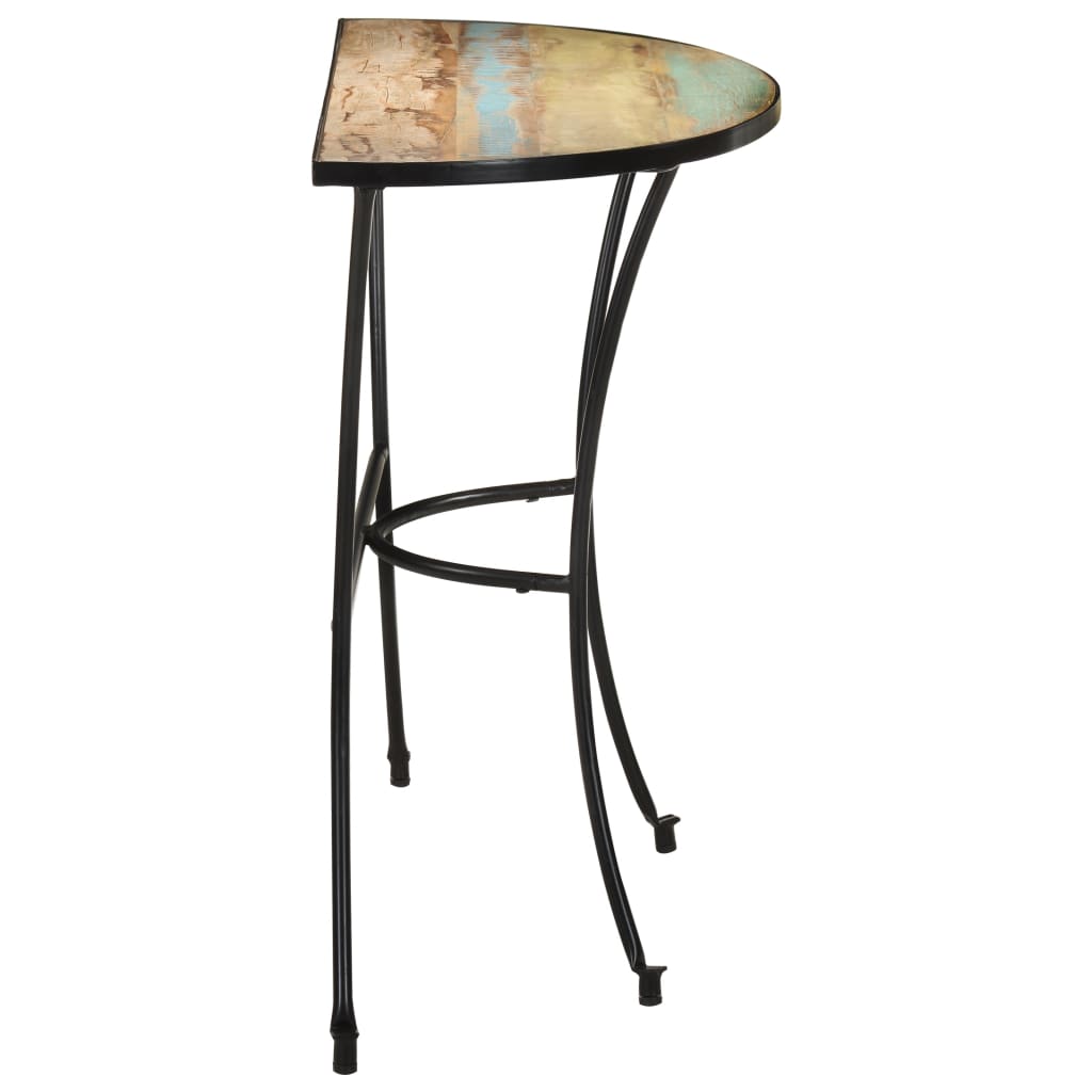 Tavolino Laterale 110x40x77 cm in Legno Massello di Recupero - homemem39