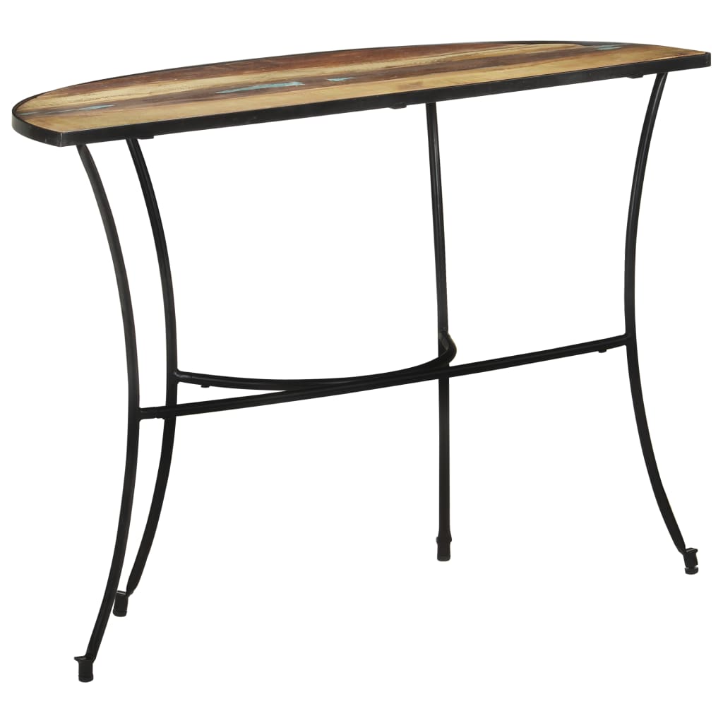 Tavolino Laterale 110x40x77 cm in Legno Massello di Recupero - homemem39