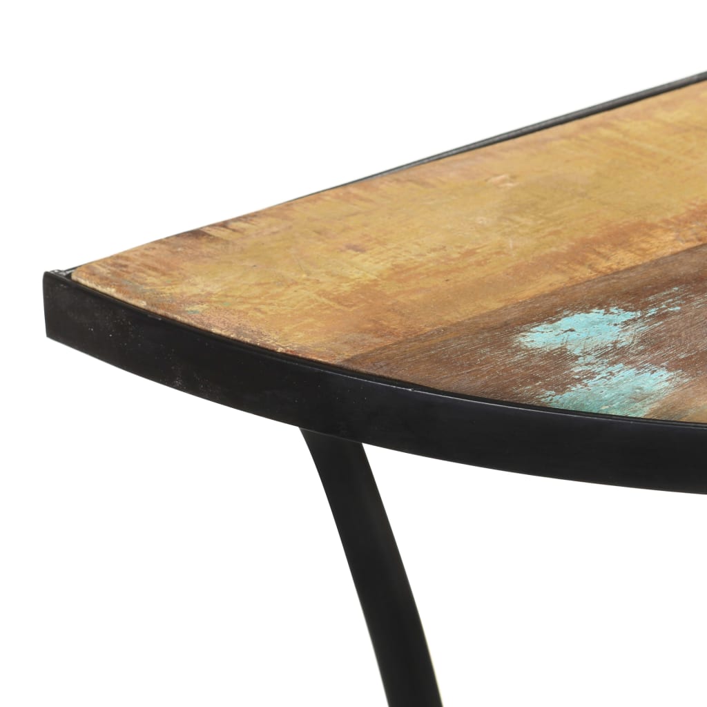 Tavolino Laterale 110x40x77 cm in Legno Massello di Recupero - homemem39