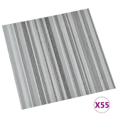 Listoni Pavimenti Autoadesivi 55 pz in PVC 5,11m² Grigio Chiaro - homemem39
