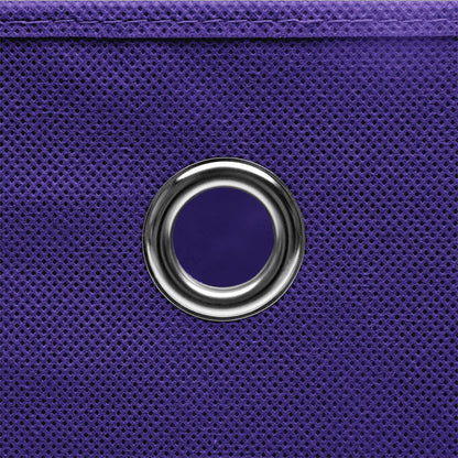 Contenitori con Coperchio 10 pz 28x28x28 cm Viola - homemem39
