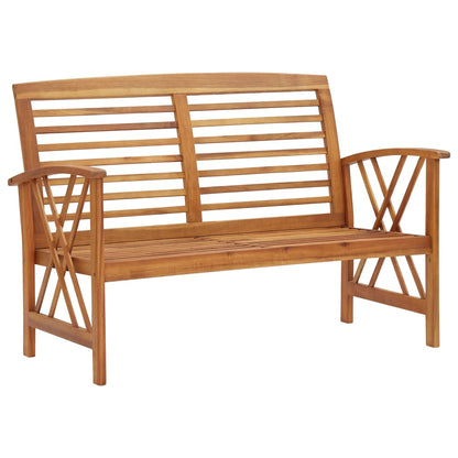 Panchina da Giardino 119 cm in Legno Massello d'Acacia - homemem39