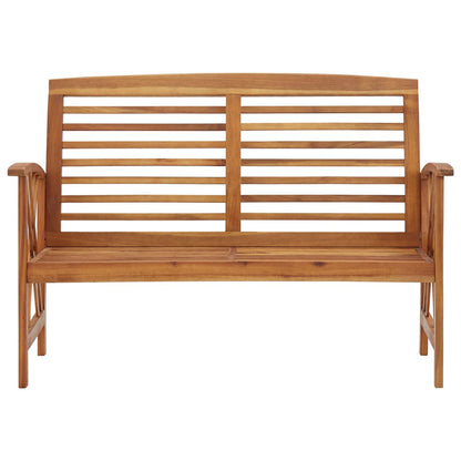 Panchina da Giardino 119 cm in Legno Massello d'Acacia - homemem39