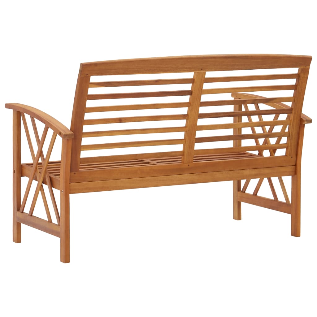 Panchina da Giardino 119 cm in Legno Massello d'Acacia - homemem39