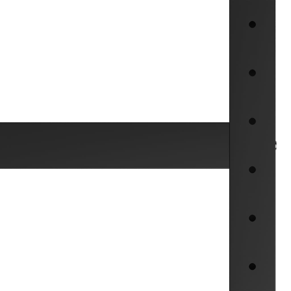 Telaio per Banco da Lavoro in Metallo 120x57x79 cm Nero e Rosso - homemem39