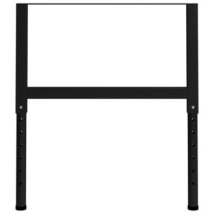 Telai per Banco da Lavoro 2 pz in Metallo 85x(69-95,5) cm Neri - homemem39