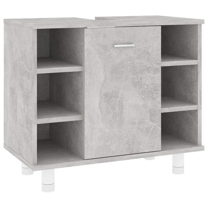 Armadio da Bagno Grigio Cemento 60x32x53,5 cm in Truciolato - homemem39