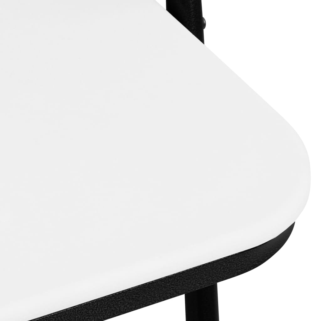 Sedie da Giardino Pieghevoli 4 pz in HDPE Bianco - homemem39