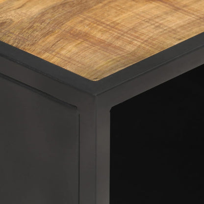 Tavolino da Salotto 90x50x35 cm Legno di Mango Grezzo e Canna - homemem39