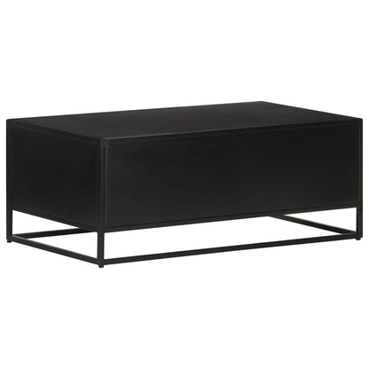 Tavolino da Salotto 90x50x35 cm in Legno di Mango Grezzo - homemem39