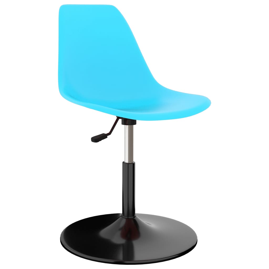 324193 vidaXL Swivel Dining Chairs 2 pcs Blue PP - homemem39