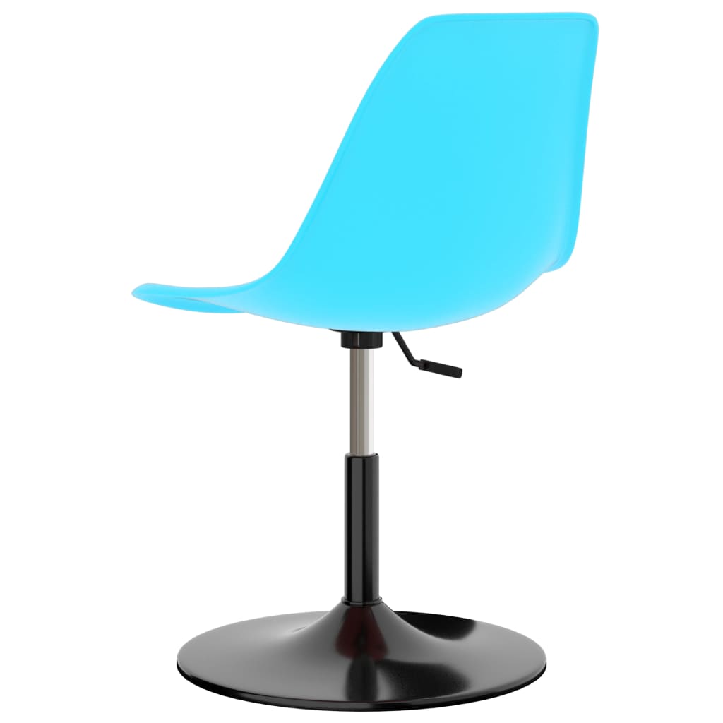 324193 vidaXL Swivel Dining Chairs 2 pcs Blue PP - homemem39