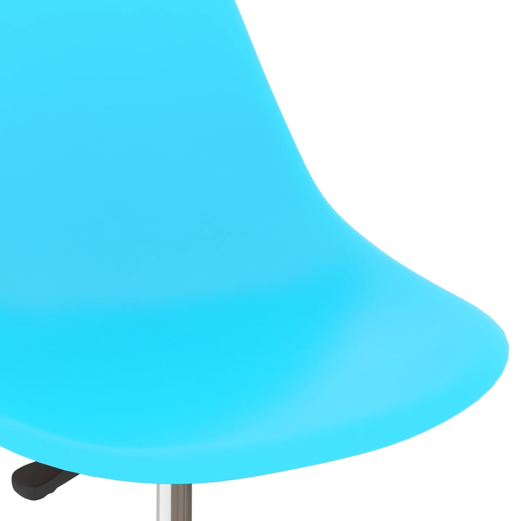 324193 vidaXL Swivel Dining Chairs 2 pcs Blue PP - homemem39