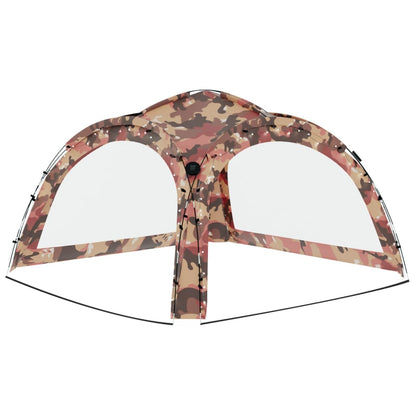Tenda per Feste con LED e 4 Pareti 3,6x3,6x2,3 m Mimetica - homemem39