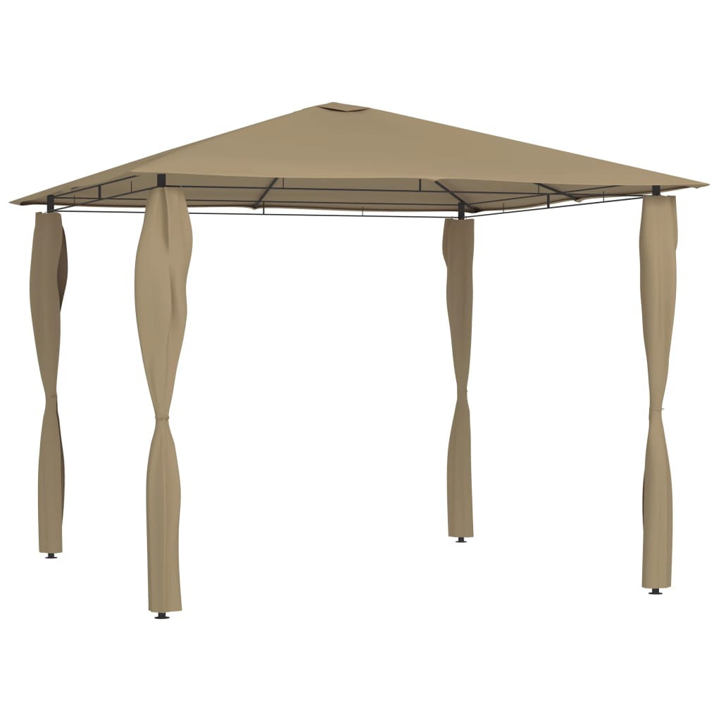 Gazebo con Montanti Rivestiti 3x3x2,6 m Talpa 160 g/m² - homemem39