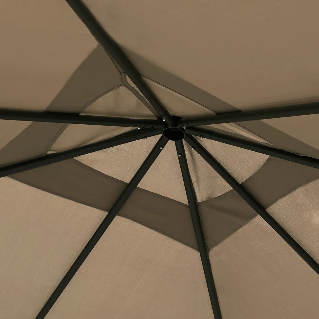 Gazebo con Montanti Rivestiti 3x3x2,6 m Talpa 160 g/m² - homemem39