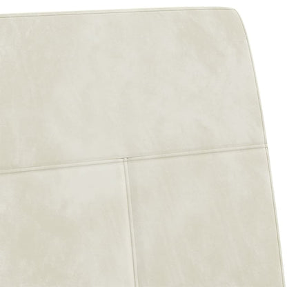 Sedia a Sbalzo Bianco Crema in Velluto - homemem39