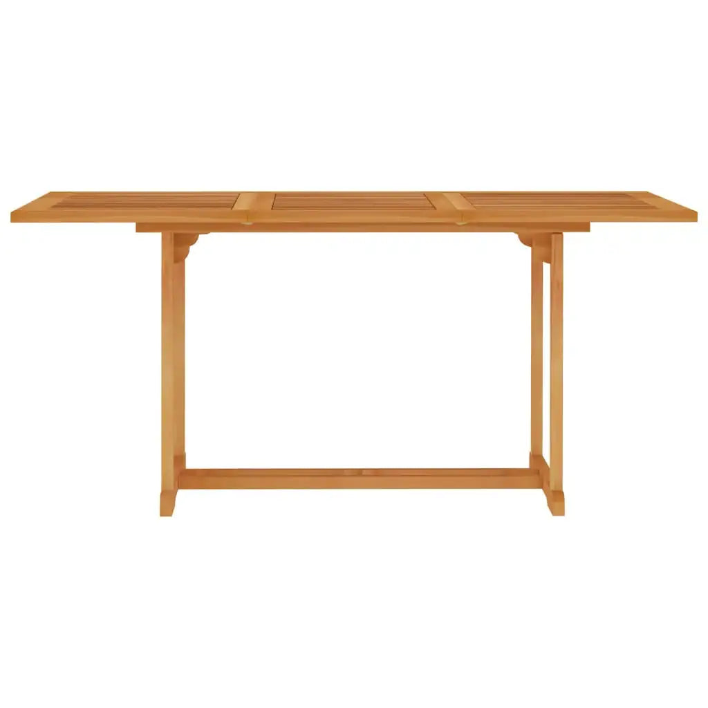 Set da Pranzo da Giardino 7 pz con Cuscini Grigi Legno di Teak - homemem39