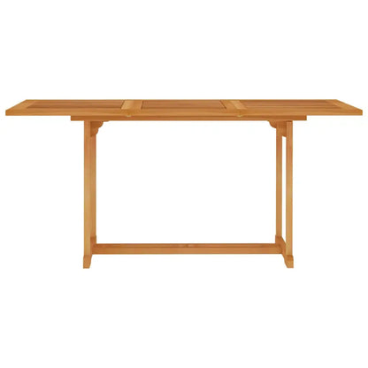 Set da Pranzo da Giardino 7 pz con Cuscini Grigi Legno di Teak - homemem39