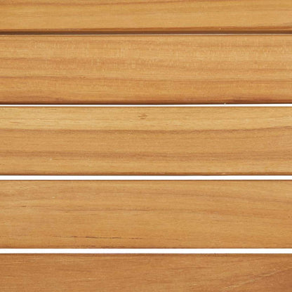 Sdraio con Cuscino in Legno Massello di Teak e Acciaio Inox - homemem39