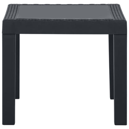 Set Divani da Giardino con Cuscini 3 pz in Plastica Grigio - homemem39