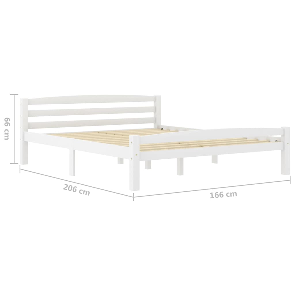 Giroletto Bianco in Massello di Pino 160x200 cm - homemem39