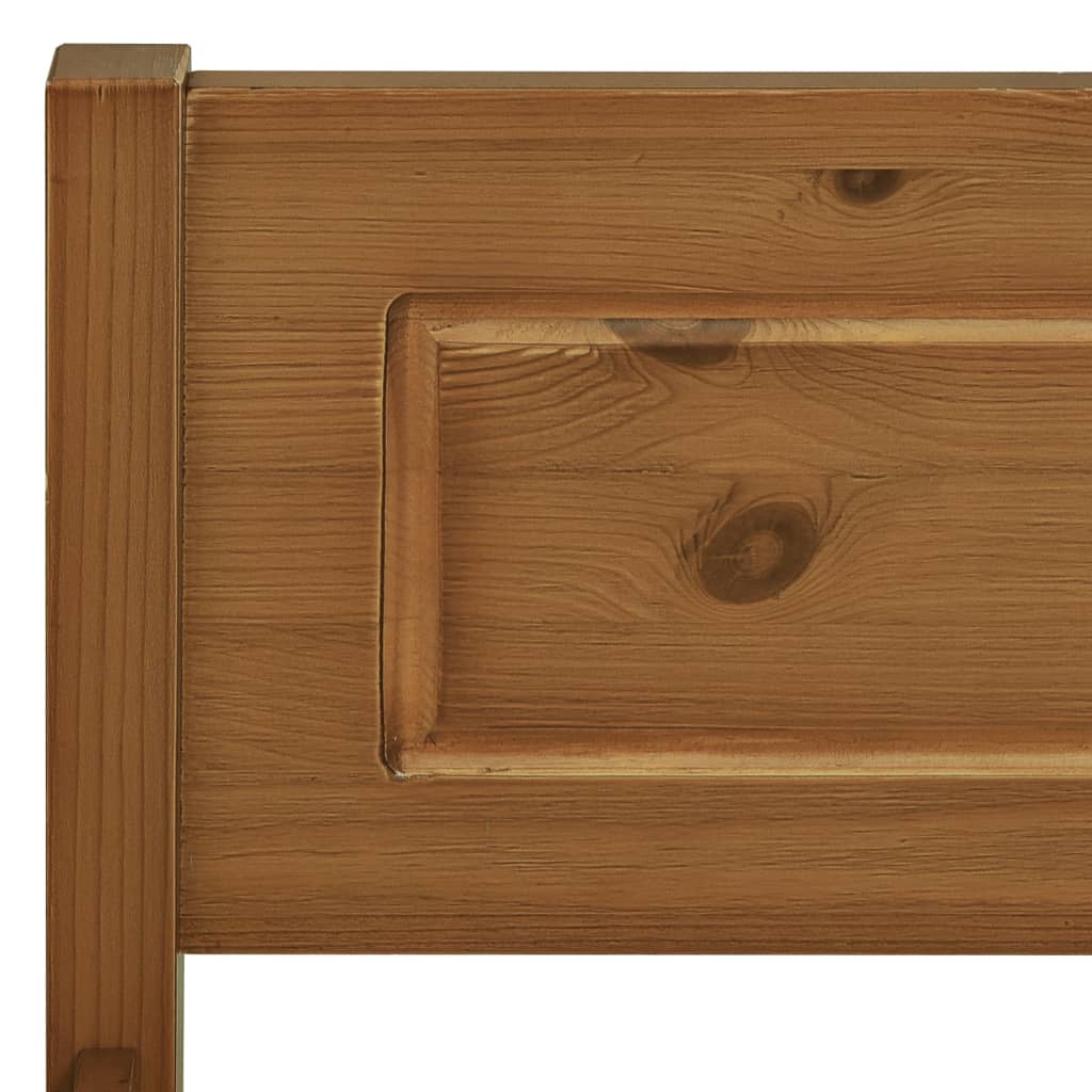 Giroletto Marrone Miele in Legno Massello di Pino 160x200 cm - homemem39