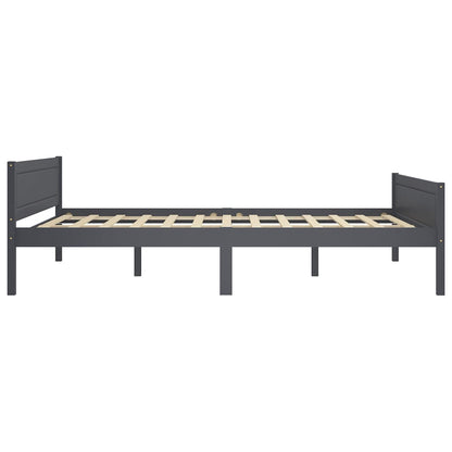 Giroletto Grigio in Legno Massello di Pino 140x200 cm - homemem39