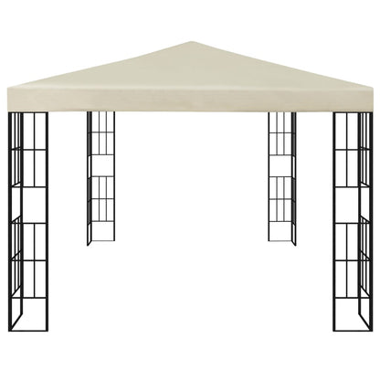 Gazebo con Stringa di Luci LED 3x4 m Crema - homemem39