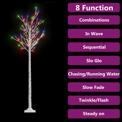Albero Natale 180 LED 1,8m Salice Colorato Interno Esterno - homemem39