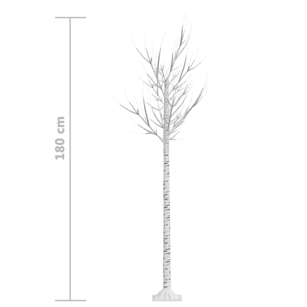 Albero Natale 180 LED 1,8m Salice Colorato Interno Esterno - homemem39