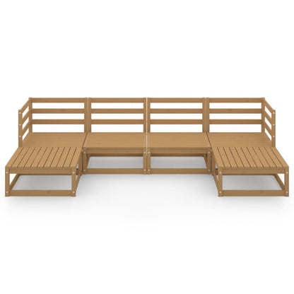 Set Divani da Giardino 6 pz in Legno Massello di Pino - homemem39