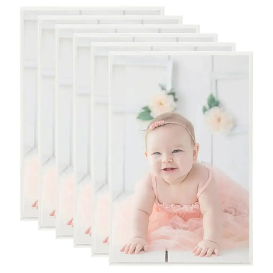 Cornici Foto Collage 5 pz per Muro o Tavolo Argento 70x90cm MDF - homemem39