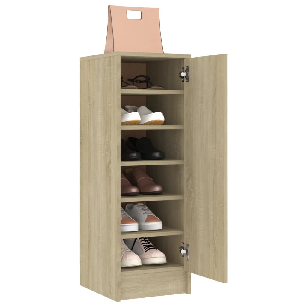 Scarpiera Rovere Sonoma 32x35x92 cm in Truciolato - homemem39