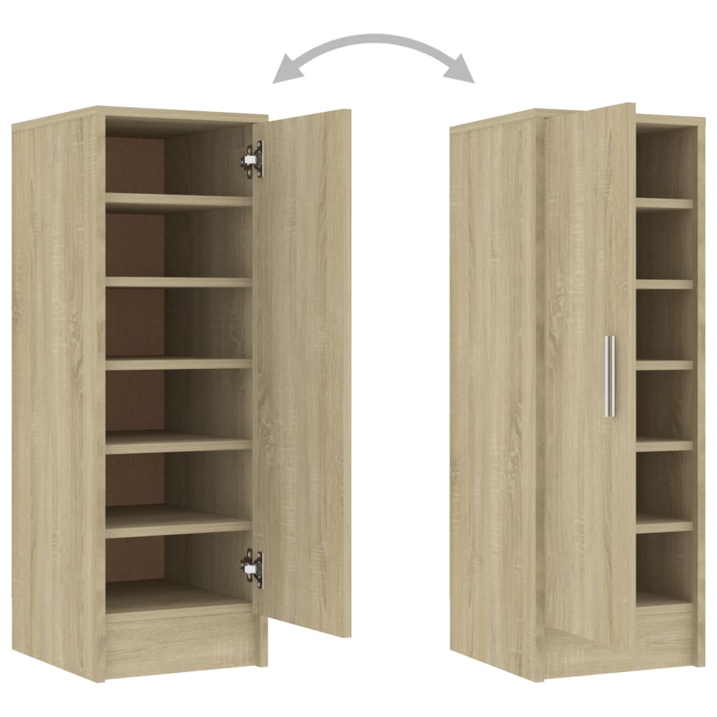 Scarpiera Rovere Sonoma 32x35x92 cm in Truciolato - homemem39