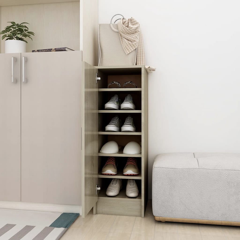 Scarpiera Rovere Sonoma 32x35x92 cm in Truciolato - homemem39