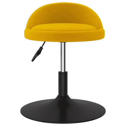 Sgabello da Bar Giallo Senape in Velluto - homemem39