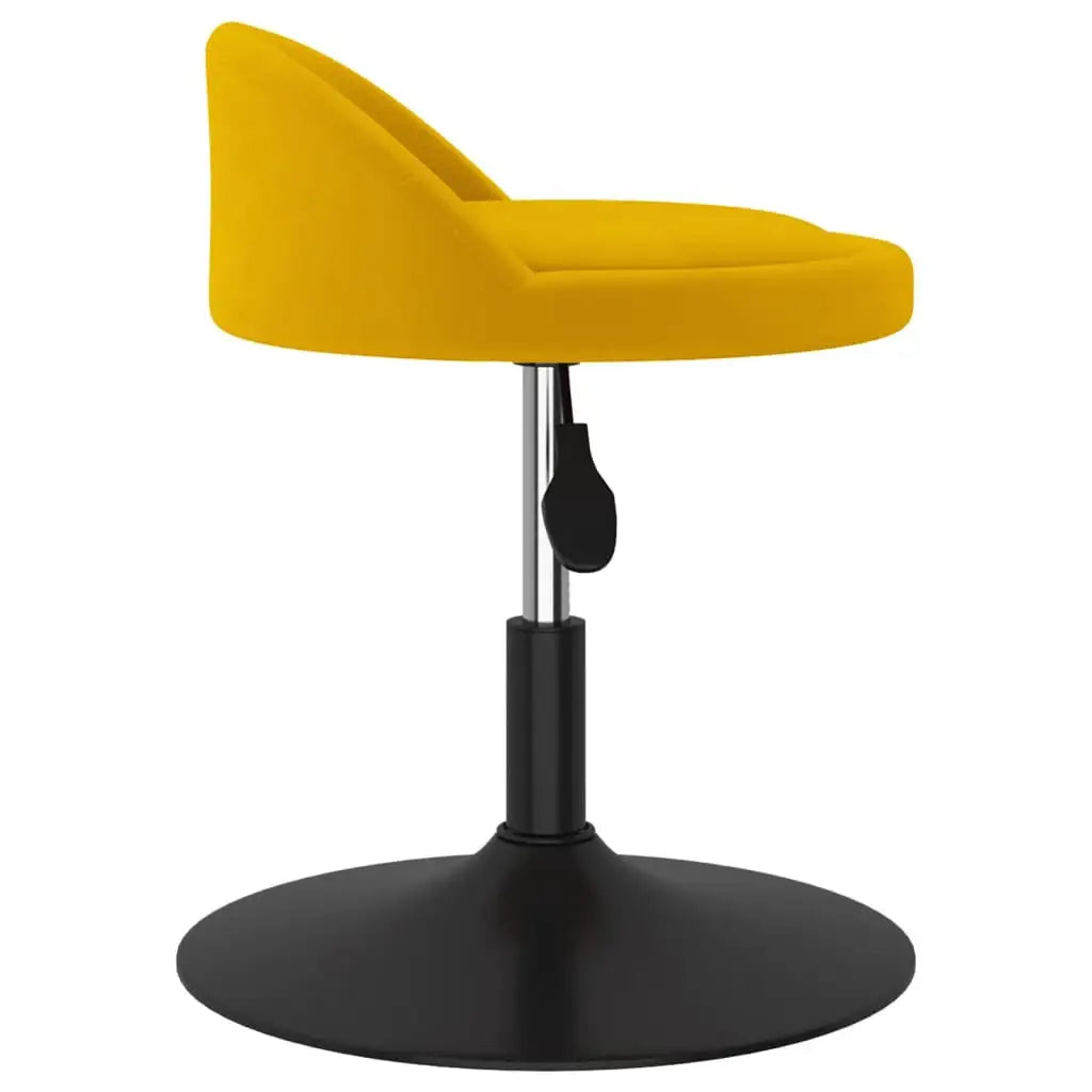 Sgabello da Bar Giallo Senape in Velluto - homemem39